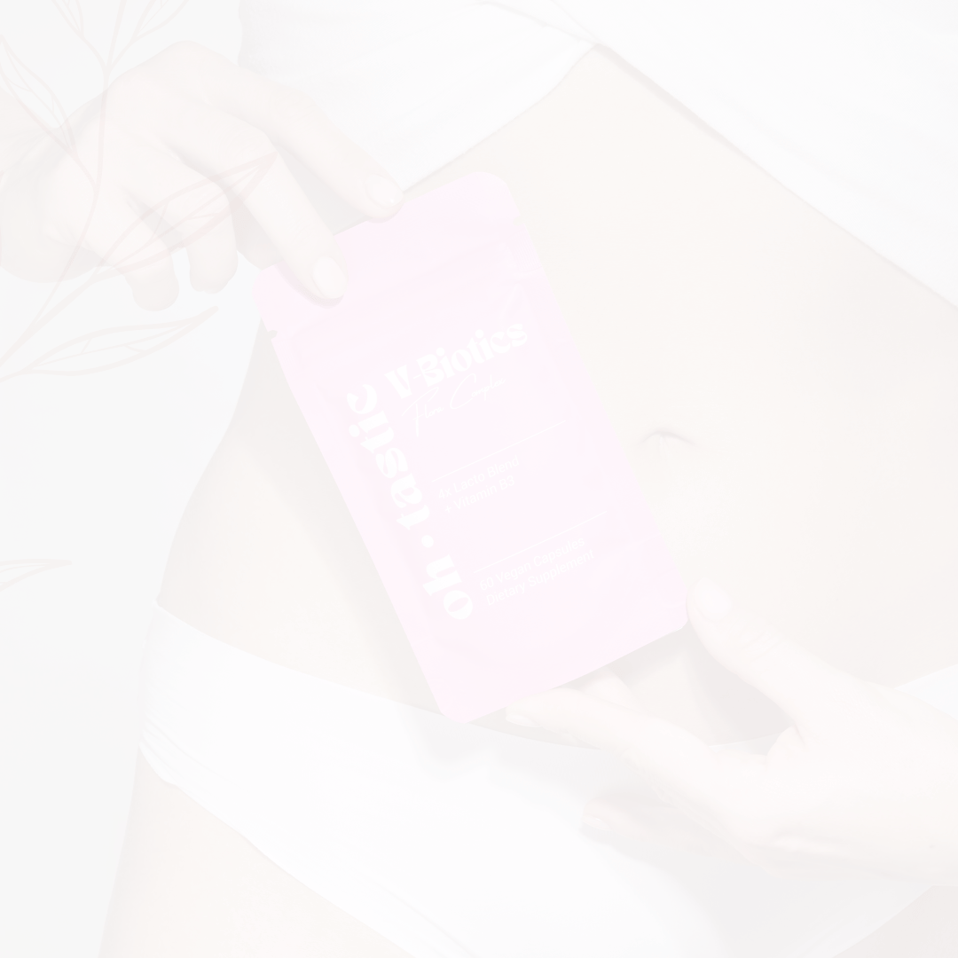 Helle, weiche Hintergrundtextur für Produktdarstellung von Oh Tastic V-Biotics