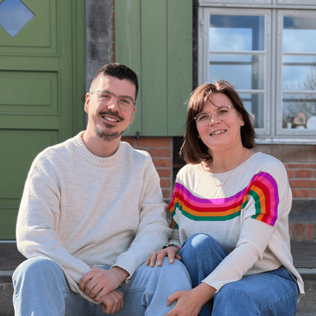 Portrait Foto von Andrea und Konrad, die Gründer von Velmena