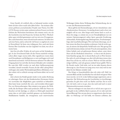 Leseprobe aus dem Buch Wechseljahre von Diana Helfrich Einführung Seiten 18 und 19