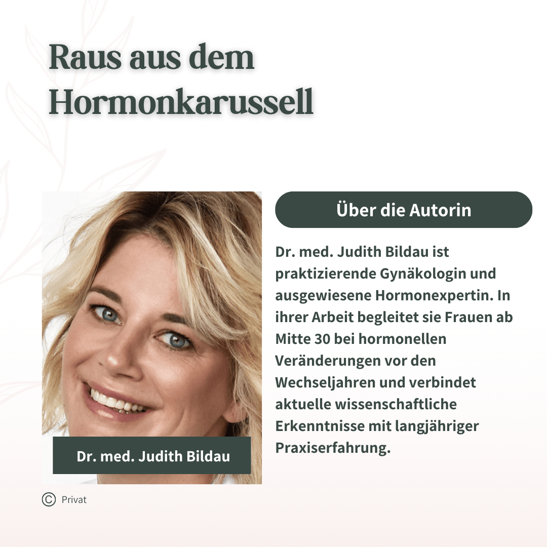 Porträt von Dr. med. Judith Bildau, Gynäkologin und Hormonspezialistin mit Fokus auf Wechseljahre
