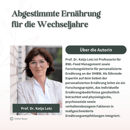 Porträt von Prof. Dr. Katja Lotz, Expertin für personalisierte Ernährung und Autorin im Bereich Ernährung in den Wechseljahren