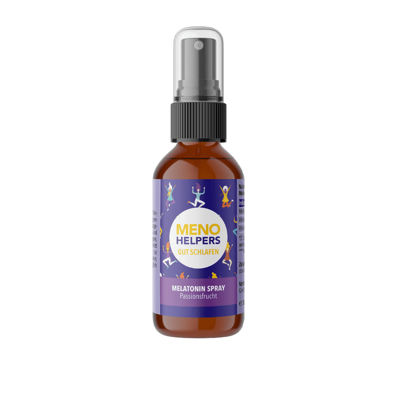 Meno Helpers Gut Schlafen Melatonin Spray mit Passionsfrucht zur Unterstützung der Einschlafzeit
