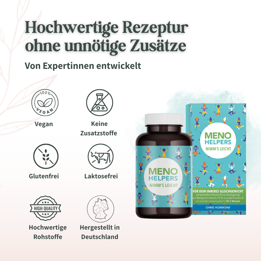 Meno Helpers Nimm’s leicht vegan glutenfrei laktosefrei hergestellt in Deutschland