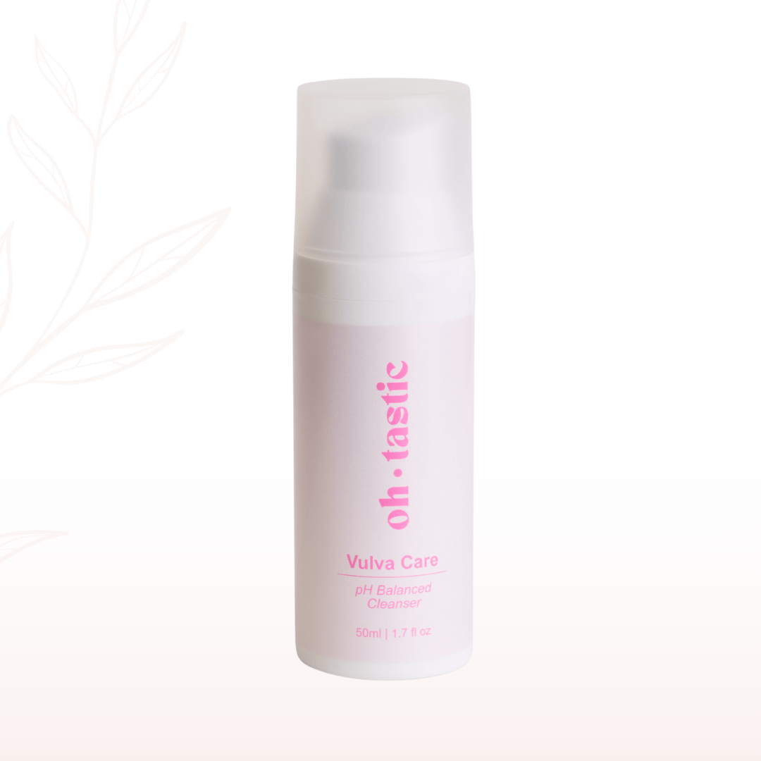 Oh Tastic Vulva Care pH Balanced Cleanser – 50ml Spender für die sanfte Reinigung des Intimbereichs.