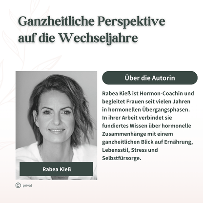 Porträt von Rabea Kieß, Hormon-Coach und Autorin des Buches „Hormon Balance ab 40“