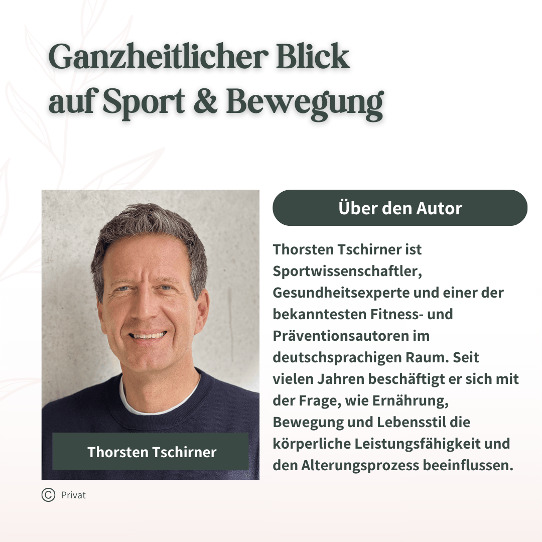 Porträt von Thorsten Tschirner, Sportwissenschaftler und Experte für Bewegung und gesunden Lebensstil